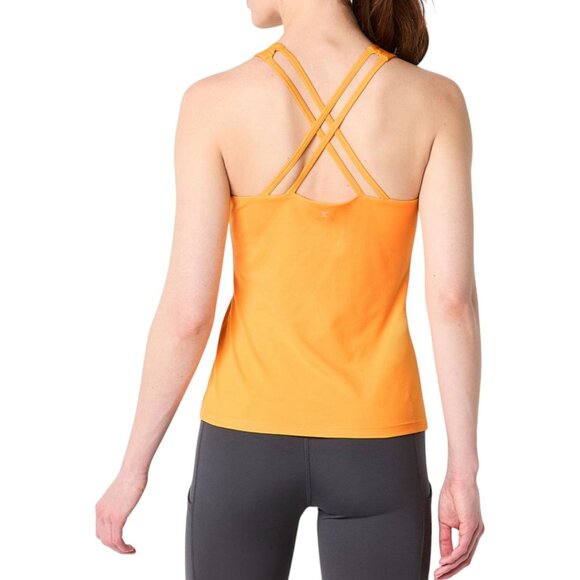 Xersion- EverUltra - Women's Lite Fitted Strappy Sleeveless Tank Top- Orange- XS - Picture 2 of 14